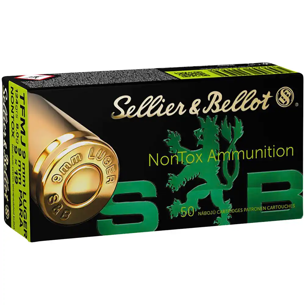 9mm Luger S&B NonTox TFMJ-NT 124grs Munition