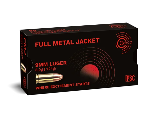 GECO FULL METAL JACKET 9mm Luger IPSC 124gr.